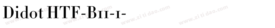 Didot HTF-B11-1字体转换